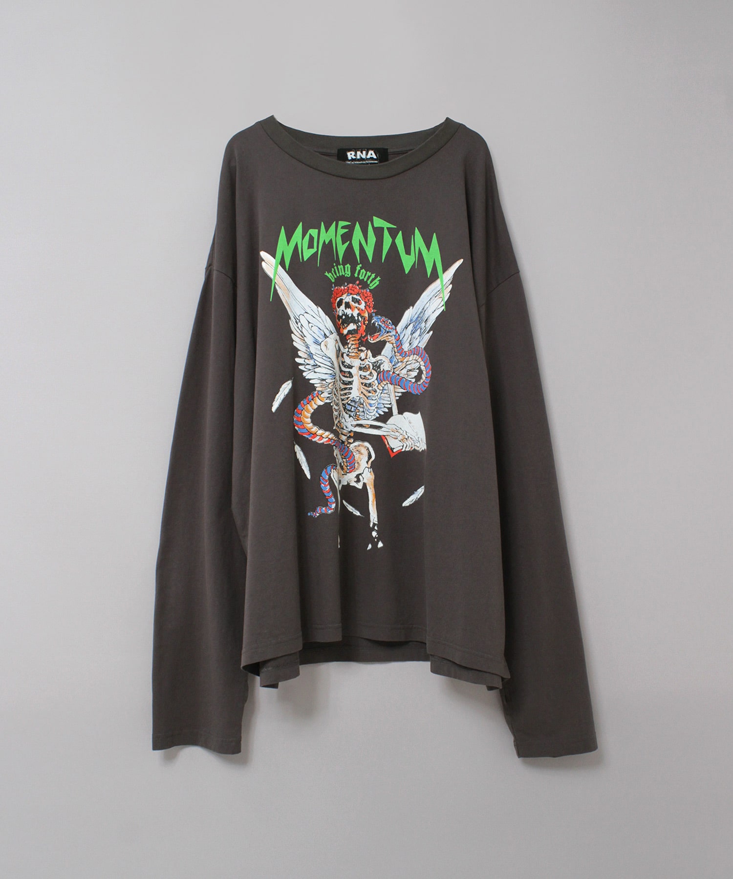 2月下旬納期】M2626 MOMENTUM TOURロンT(M チャコール): トップス